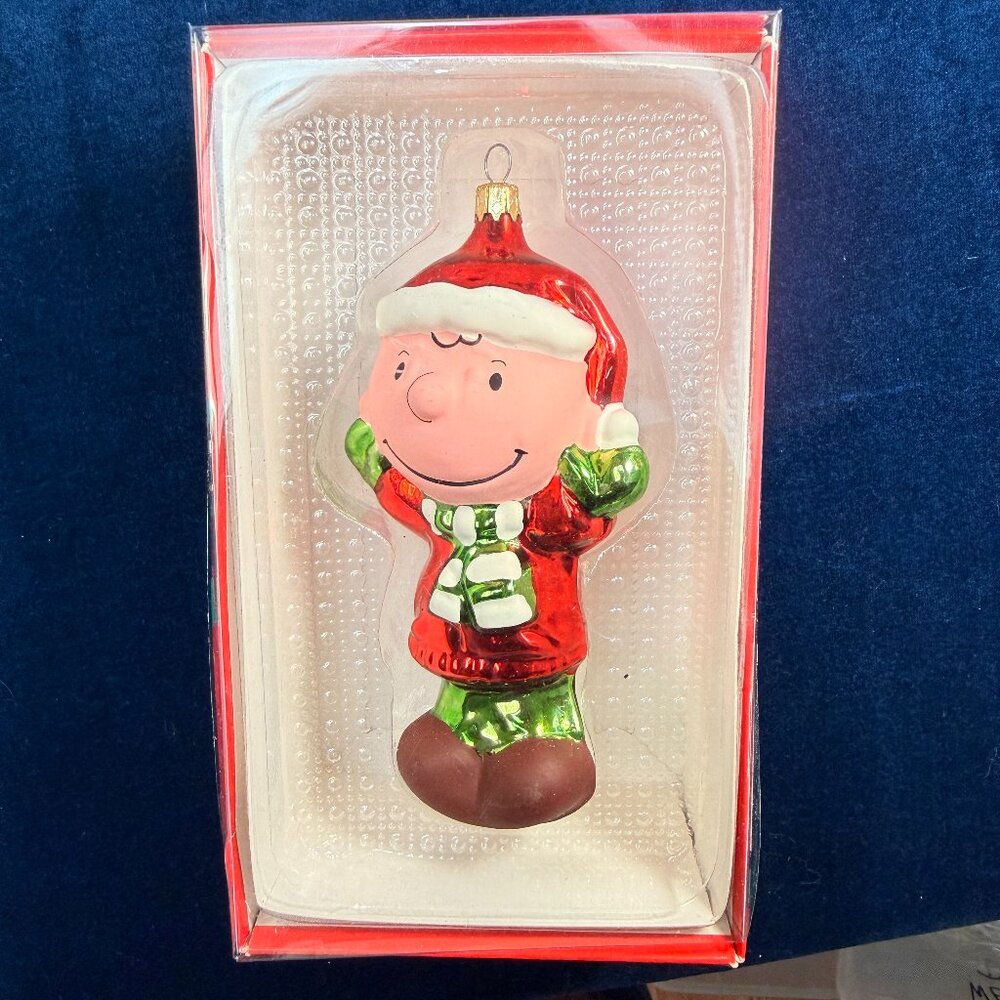 Kurt Adler 2000 Peanuts Collection "Charlie Brown Santa"  Christmas Ornament NIB